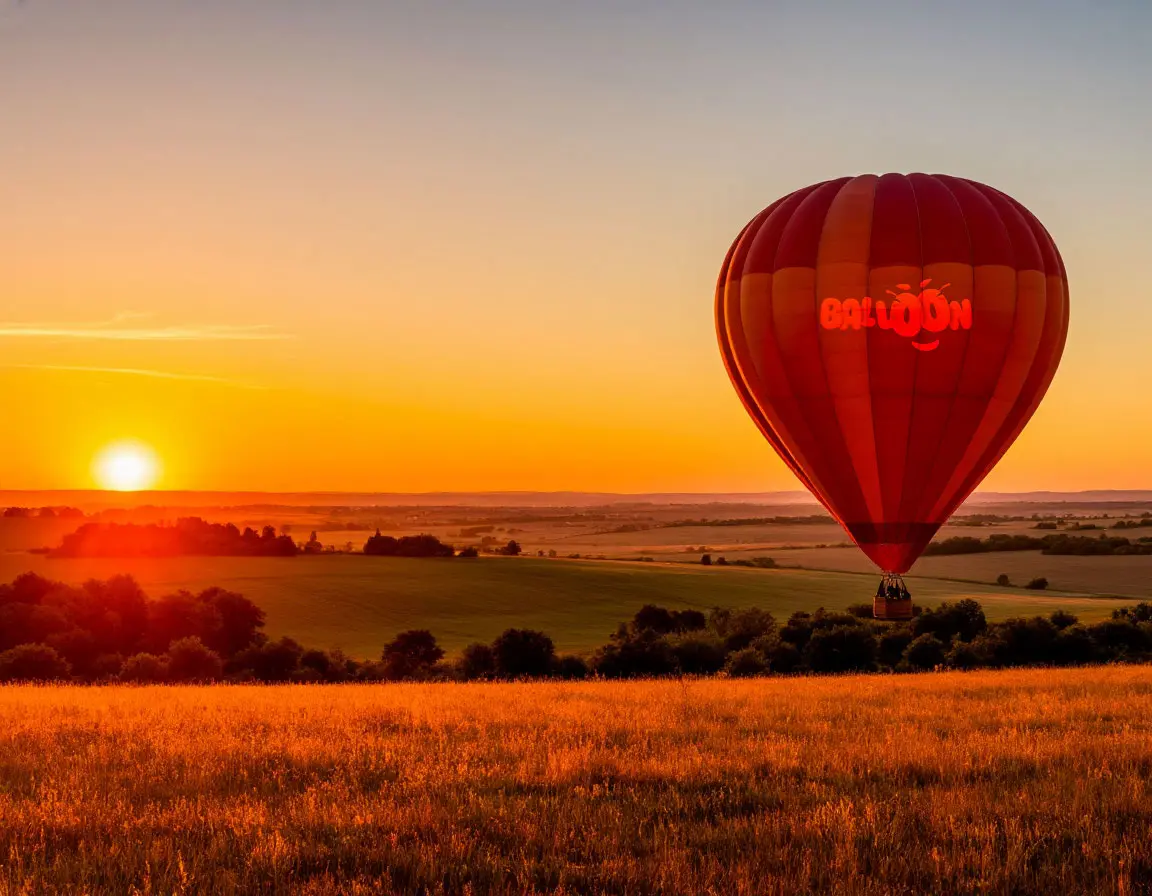 Sunrise over landscape
