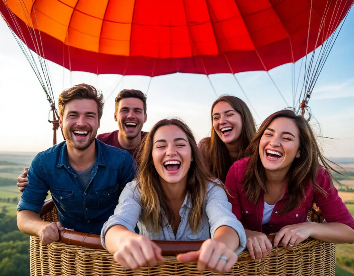 Group balloon adventure