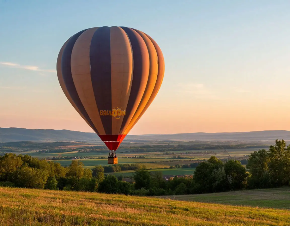 Couple balloon flight