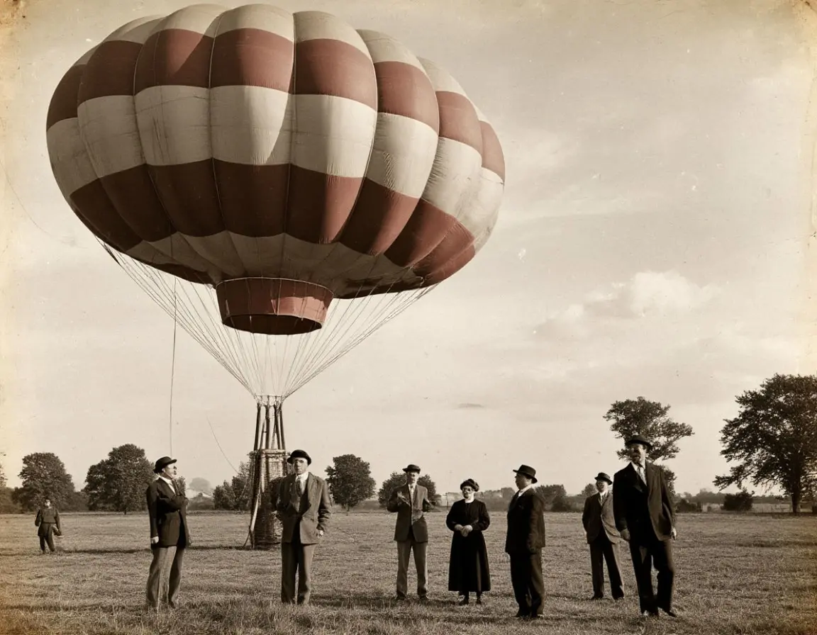 Vintage balloon launch