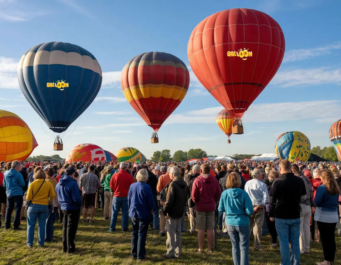 Early balloon crowd